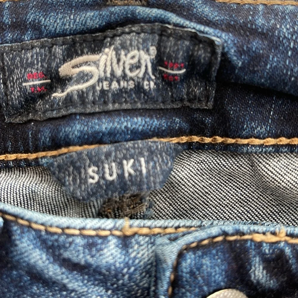 Silver Jean Co | Indigo Suki Capri | Dark Wash | W29/L22.5 - Picture 8 of 9